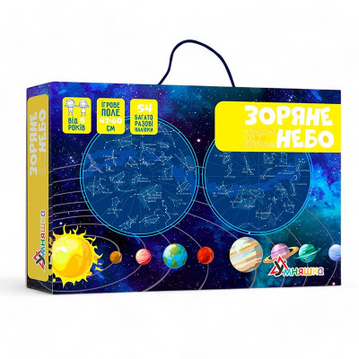 Гра Навчальна Умняшка "Карта зоряного неба" з багаторазовими наклейками КП-007