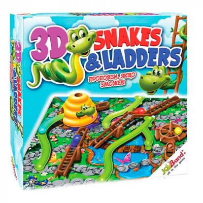 Настільна гра "Змійки та сходинки" 40405 Настільна гра "Змійки та сходинки" 40405