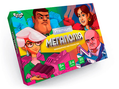 Настільна гра Danko Toys "Мегаполія Premium" розважальна G-MP-01-01U Настільна гра Danko Toys "Мегаполія Premium" розважальна G-MP-01-01U