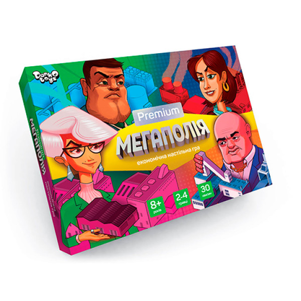 Настільна гра Danko Toys "Мегаполія Premium" розважальна G-MP-01-01U