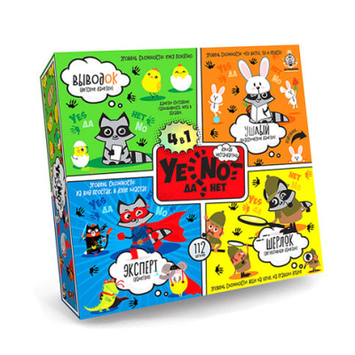 Карткова гра Danko Toys "YENOT ТакНі" 4в1 рос. YEN-02-01
