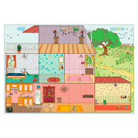 Гра Навчальна Умняшка "Ляльковий будиночок" з багаторазовими наклейками КП-003