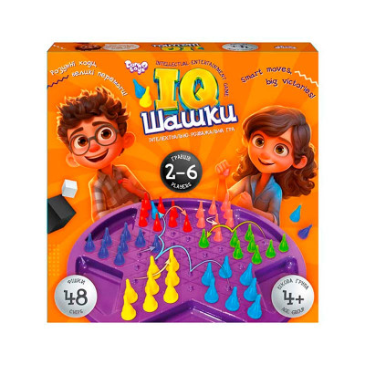 Настільна гра Danko Toys "IQ Шашки" розвиваюча IQCh-01