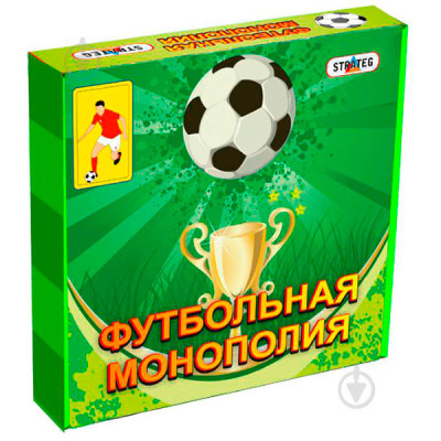 Настільна гра Strateg Футбольна Монополія розважальна економічна українсько 00716