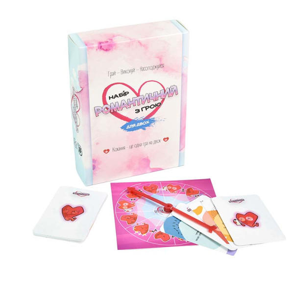 Настільна гра Strateg "Набір романтичний з грою" 30470