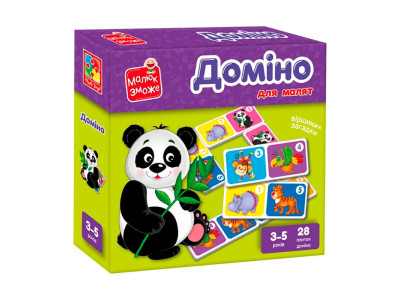 Настільна гра Vladi toys Доміно. "Зоопарк" VT2100-07 Настільна гра Vladi toys Доміно. "Зоопарк" VT2100-07