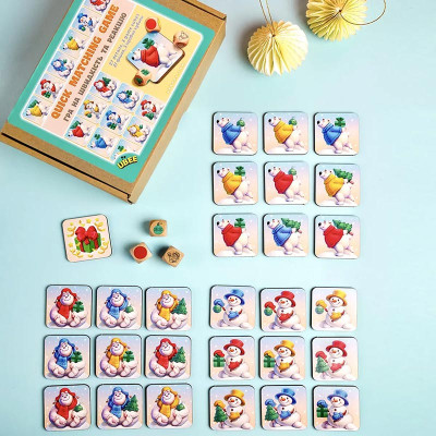 Настільна гра UBEE Схопи першим "Зимова версія" із дерева ПСД305 Настільна гра UBEE Схопи першим "Зимова версія" із дерева ПСД305