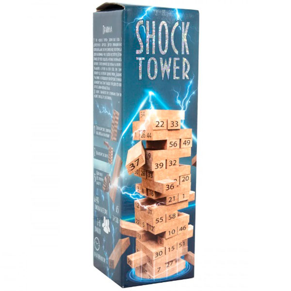 Розважальна гра (укр) "Shock Tower" в кор-ці 28-82-82 см 30858 Розважальна гра (укр) "Shock Tower" в кор-ці 28-82-82 см 30858