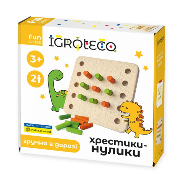 Настільна гра Igroteko Хрестики-нулики з дерева 900576 Настільна гра Igroteko Хрестики-нулики з дерева 900576