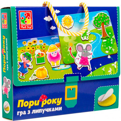 Настільна гра Vladi toys "Яка пора року" з липучками VT1302-25