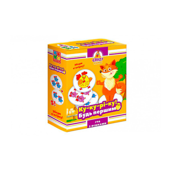 Настільна гра Vladi toys Crazy Koko "Ку-ку-рі-ку!" розважальна VT8025-08