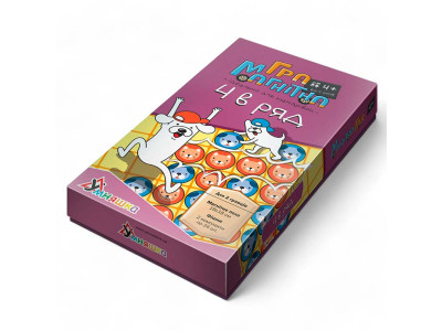 Настільна гра Умняшка "4 в ряд" на магнітах 1456