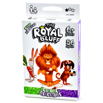 Карткова гра Danko Toys "The ROYAL BLUFF їстівне неїстівне" на укр.мові RBL-02-01U