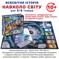 Гра настільна "Навколо світу" укр історична навчальна Ен.2296
