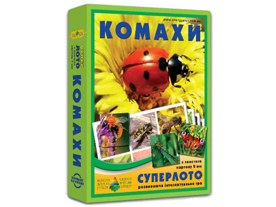 Настільна гра Супер ЛОТО "Комахи" 4820121181947 Настільна гра Супер ЛОТО "Комахи" 4820121181947