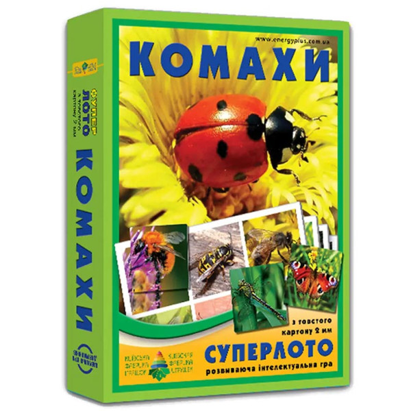 Настільна гра Супер ЛОТО "Комахи" 4820121181947 Настільна гра Супер ЛОТО "Комахи" 4820121181947