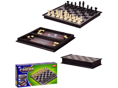Шахи магнітні 3в1 у коробці 24х4х12 см 3146 Шахи магнітні 3в1 у коробці 24х4х12 см 3146