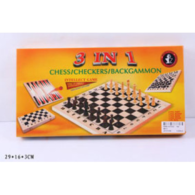 Шахи 3 в 1 дерев. (144/2) B613 Шахи 3 в 1 дерев. (144/2) B613