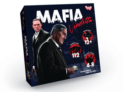 Настільна гра Danko Toys "MAFIA Vendetta" розважальна MAF-01-01U