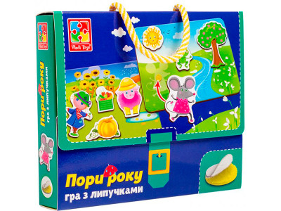 Гра з липучками Vladi Toys "Яка пора року" розвиваюча VT1302-25 Гра з липучками Vladi Toys "Яка пора року" розвиваюча VT1302-25