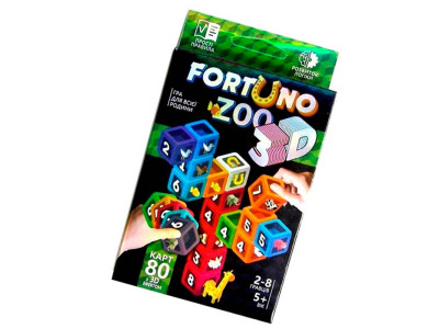 Настільна гра Danko Toys "Fortuno ZOO 3D" розвиваюча G-F3D-02-01U
