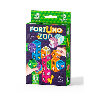Настільна розвиваюча гра "Fortuno ZOO 3D" рос. G-F3D-02-01U