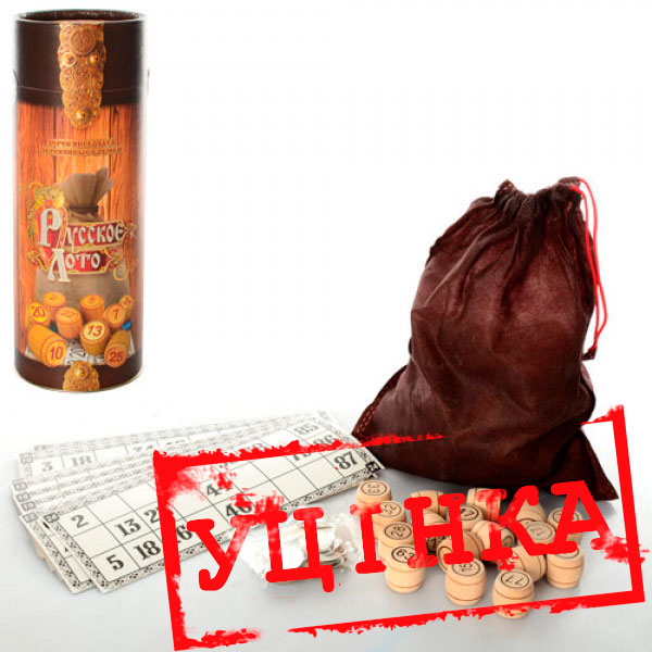 Уцінка Настільна гра лото "Руське" в тубусі Настільна гра лото "Руське ЛТ-у