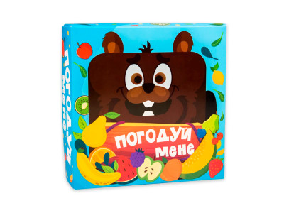 Настільна гра Погодуй мене - бобер розвиваюча українською мовою Strateg 30378