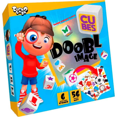 Настільна гра Danko Toys "Doobl Image Cubes" розважальна DBI-04-01U