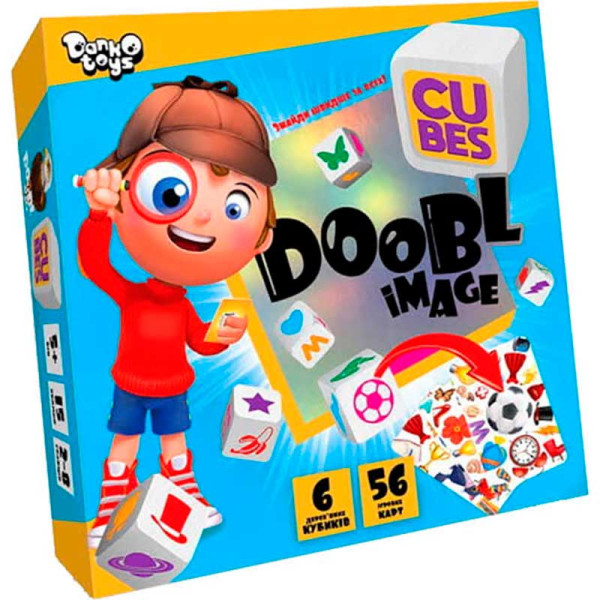 Настільна гра Danko Toys "Doobl Image Cubes" розважальна DBI-04-01U