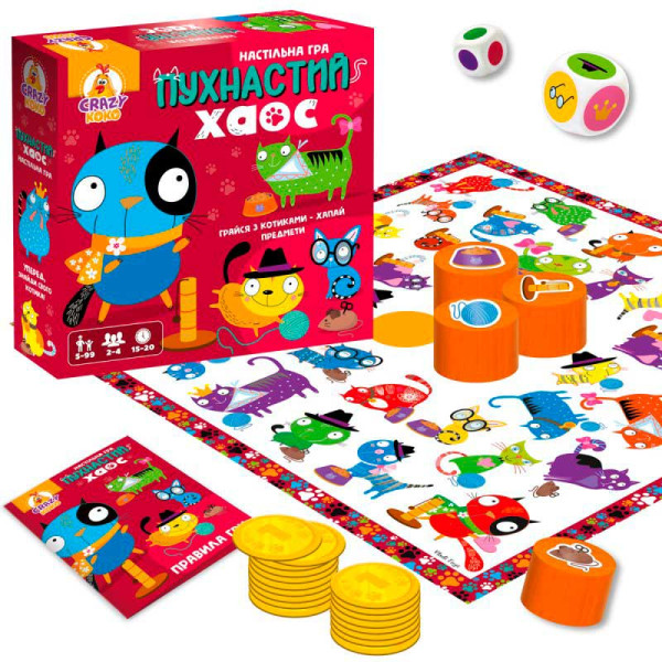 Настільна гра Vladi Toys Пухнастий хаос розважальна VT8055-32
