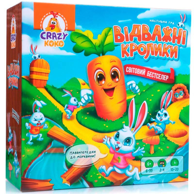 Настільна гра Vladi Toys "Відважні кролики" розважальна VT8055-40