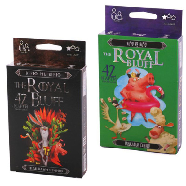 Настільна гра Danko Toys "The ROYAL BLUFF" вірю не вірю RBL-01-01URBL-01-02U