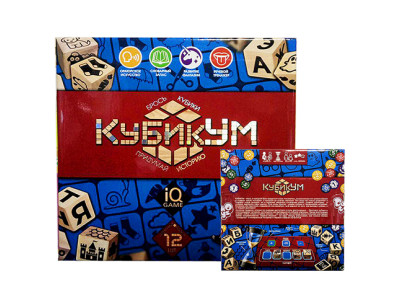 Настільна гра Danko Toys "КубикУм" розважальна G-KU-01 Настільна гра Danko Toys "КубикУм" розважальна G-KU-01