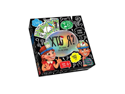 Гра настільна Danko Toys "ХТО Я?" дитяча HIM-02-02