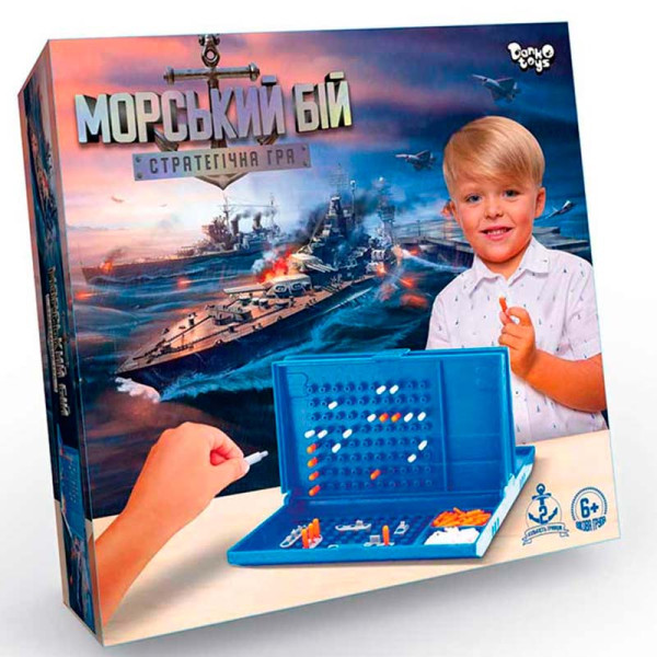 Настільна гра Danko Toys "Морський бій" розважальна G-MB-01U