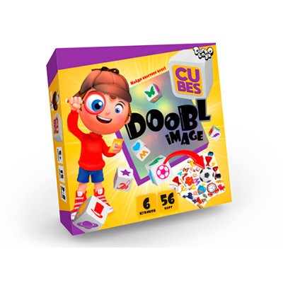 Настільна розважальна гра "Doobl Image Cubes" на укр.мові DBI-04-01U