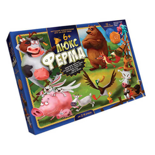 Гра настільна велика "Ферма ЛЮКС" російською мовою G-FL-01-01 Гра настільна велика "Ферма ЛЮКС" російською мовою G-FL-01-01