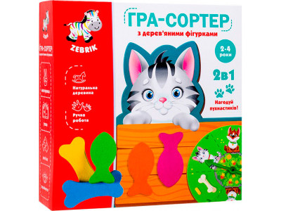 Гра сортер Vladi-Toys Нагодуй пухнастиків 2в1 з деревяними фігурками укр ZB2002-07 Гра сортер Vladi-Toys Нагодуй пухнастиків 2в1 з деревяними фігурками укр ZB2002-07