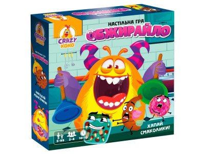 Гра настільна Vladi Toys розважальна. Обжирайло.VT8055-41 (укр) VT8055-41