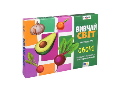 Настільна гра Strateg "Вивчай світ. Овочі" українською мовою 30803