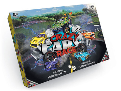 Настільна гра Danko Toys "Crazy Cars Race" розважальна DTG94R Настільна гра Danko Toys "Crazy Cars Race" розважальна DTG94R