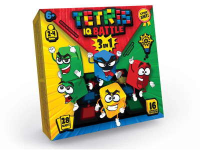 Настільна гра Danko Toys "Tetris IQ battle 3in1" розважальна G-TIB-02U Настільна гра Danko Toys "Tetris IQ battle 3in1" розважальна G-TIB-02U