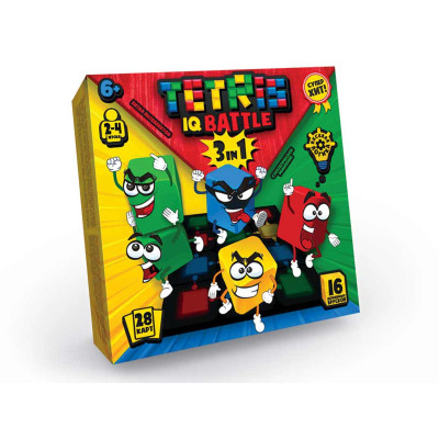 Настільна гра Danko Toys "Tetris IQ battle 3in1" розважальна G-TIB-02U