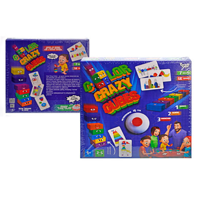 Настільна гра Danko Toys "Color Crazy Cubes" розвиваюча CCC-02-01U