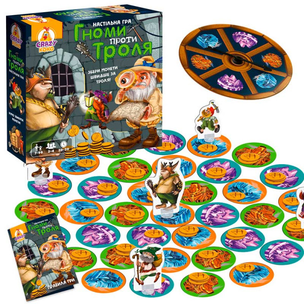Настільна гра Vladi toys Гноми проти троля розважальна VT8055-36 Настільна гра Vladi toys Гноми проти троля розважальна VT8055-36
