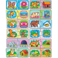 Логічна розвиваюча гра для дошкільнят "Хто де живе?" Ен.6027