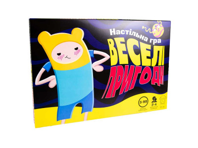 Настільна гра "Веселі пригоди" на укр.мові 30244 Настільна гра "Веселі пригоди" на укр.мові 30244