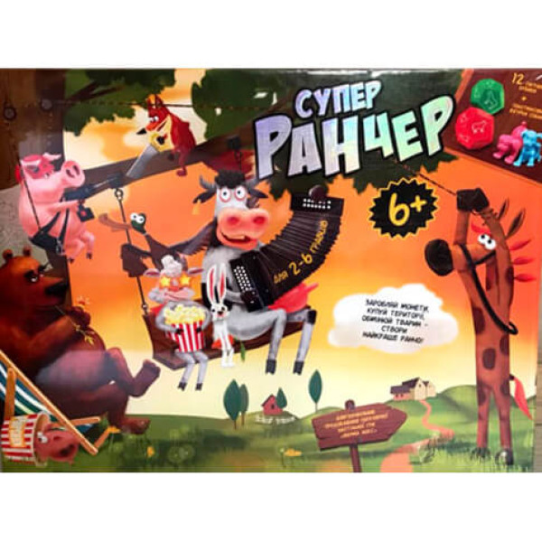Настільна гра Danko Toys БОЛ "Супер Ранчер" для дітей G-SR-01-01U