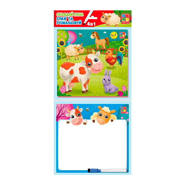 Гра настільна "Набір 4в1. Ферма"(укр) VT2002-01 Гра настільна "Набір 4в1. Ферма"(укр) VT2002-01